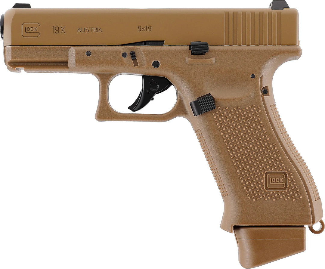 Glock 19X FDE - Gass Softgun med Blowback - Game-On.no