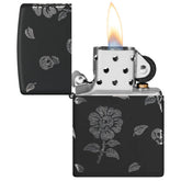 Zippo Flower Skulls Lighter