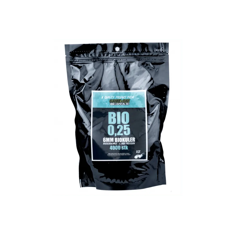 GO! BIO Softgunkuler - 0.25g - 4000stk - Game-On.no