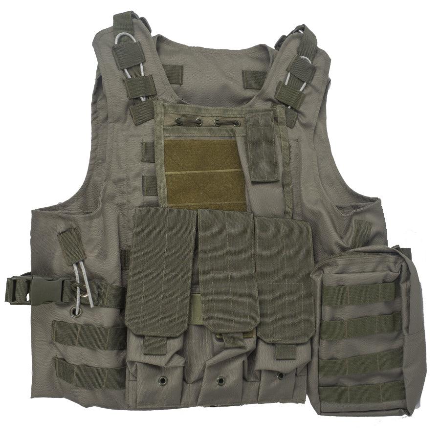 GO! - Plate Carrier MOLLE Vest - Olive - Game-On.no