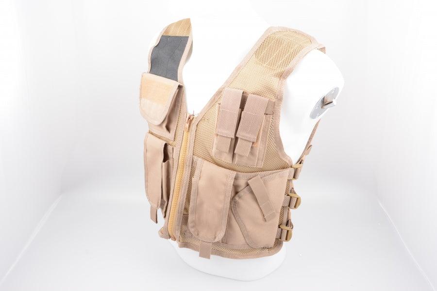 GO! Taktisk Recon Vest - Tan - Game-On.no