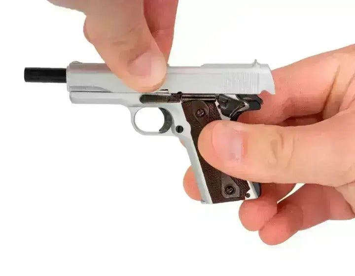 Goatguns - Mini 1911 - Replika Modell - Sølv - Game-On.no