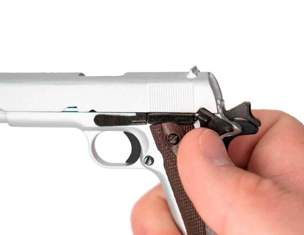 Goatguns - Mini 1911 - Replika Modell - Sølv - Game-On.no