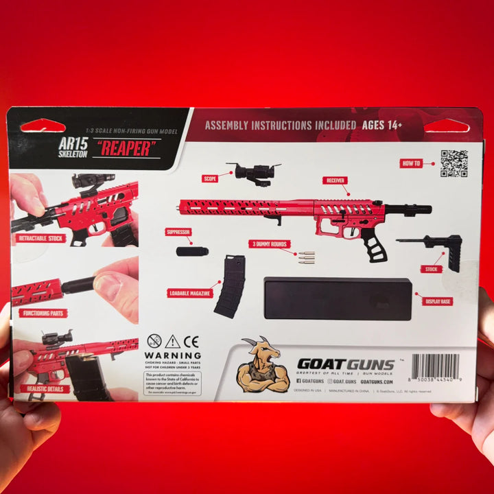 Goatguns - Mini AR15 Skeleton "Reaper" - Replika Modell - Game-On.no