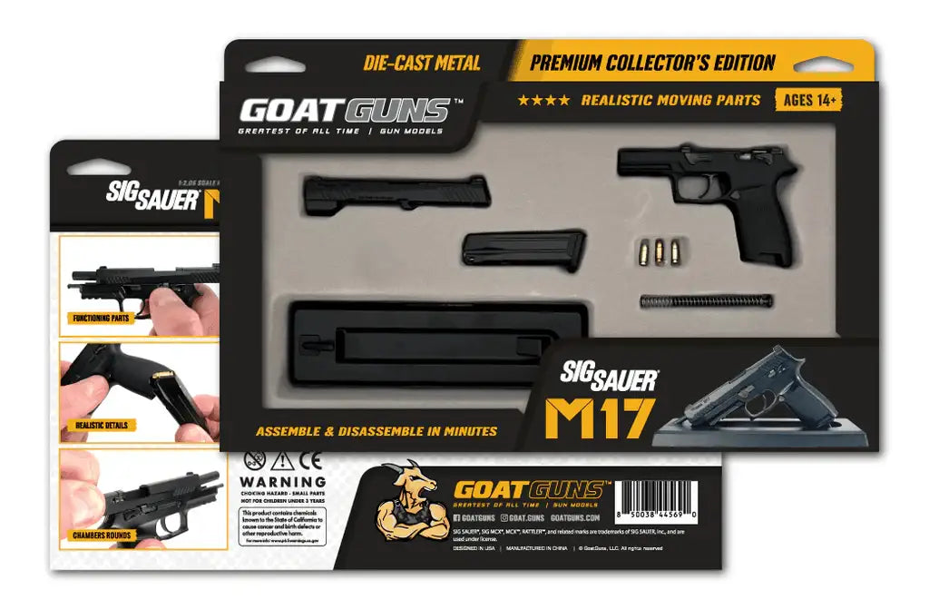 Goatguns - Mini Sig Sauer M17 Pistol - Svart - Replika Modell - Game-On.no
