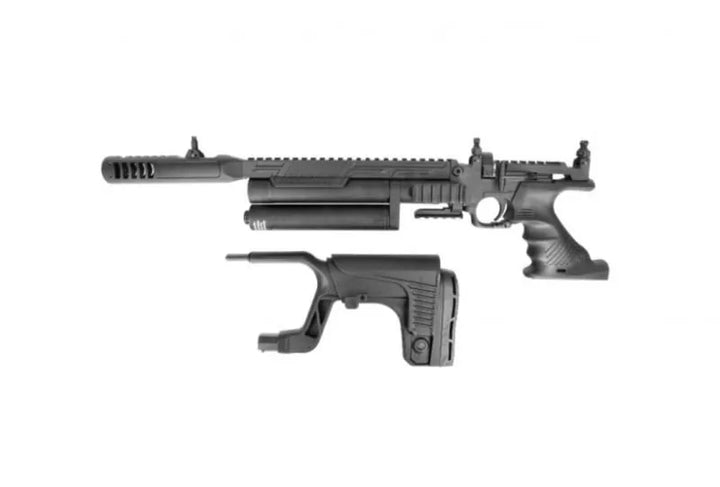 Hatsan Jet III - Svart PCP Luftpistol - 4.5mm Luftvåpen med Kolbe - Game-On.no