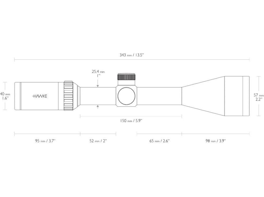 Hawke Vantage IR Kikkertsikte - 3-9x50 L4A - Game-On.no