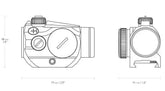 Hawke - Vantage Red Dot Sikte 20mm - 21mm Weaver - Game-On.no
