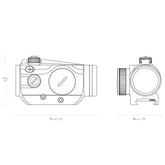Hawke - Vantage Red Dot Sikte 25mm - 21mm - Game-On.no