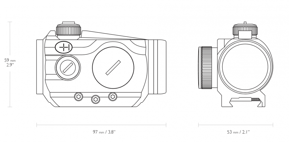 Hawke - Vantage Red Dot Sikte 30mm - 21mm Weaver - Game-On.no