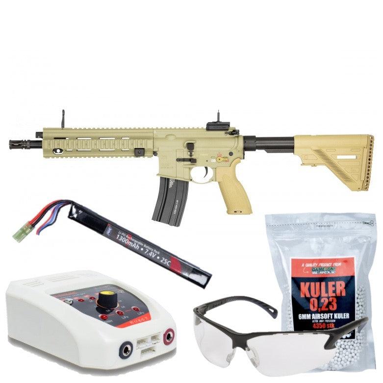 Heckler & Koch - HK416 A5 Airsoft TAN - FULL PAKKE - Game-On.no