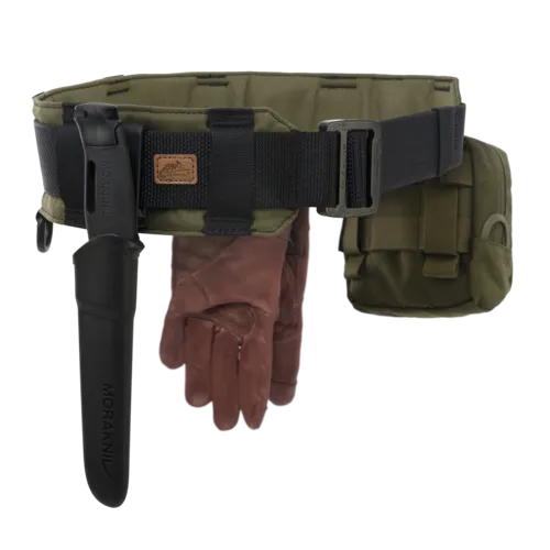 Helikon-Tex Forester Bushcraft Tur/Arbeidsbelte - Svart/Grønn - Game-On.no