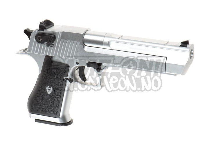 HFC - Deagle .50 Gassdrevet Softgun Pistol med Blowback - Sølv - Game-On.no