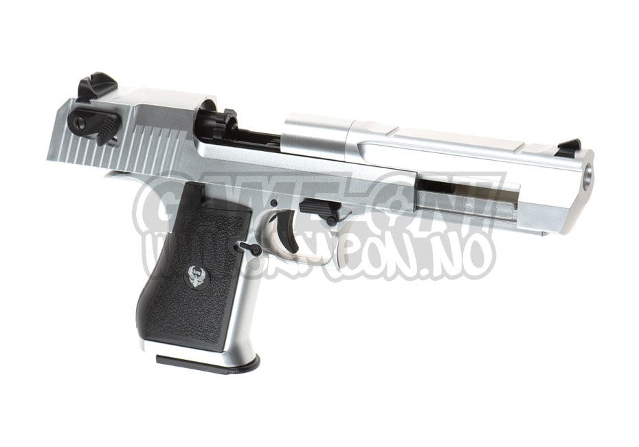 HFC - Deagle .50 Gassdrevet Softgun Pistol med Blowback - Sølv - Game-On.no