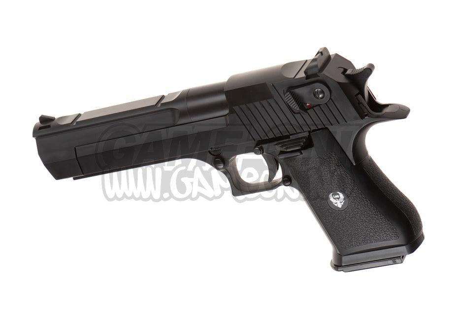 HFC - Deagle .50 Gassdrevet Softgun Pistol med Blowback - Svart - Game-On.no