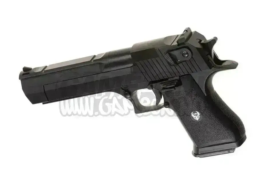 HFC - Deagle .50 Gassdrevet Softgun Pistol med Blowback - Svart - Game-On.no