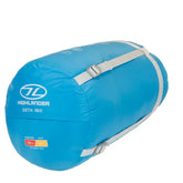 Highlander Zeta 150 Sovepose Sky Blue – Ultralett sommersovepose - Game-On.no