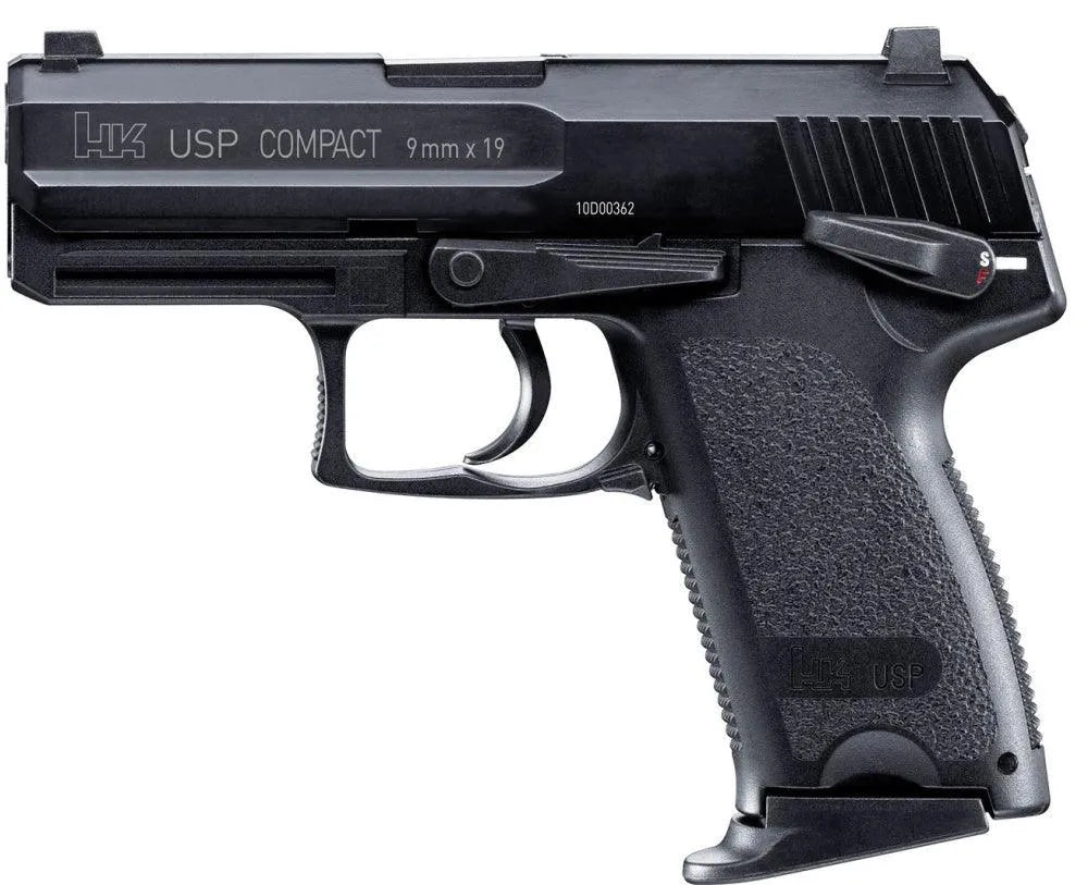 HK USP Compact Gassdrevet Airsoftpistol - Blowback - Game-On.no