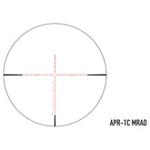 APR-1C MRAD retikkel i Element Optics Helix HDLR 2-16x50