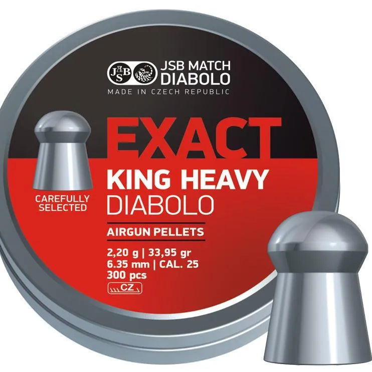 JSB Exact King Heavy - 6.35mm - 300stk - Game-On.no