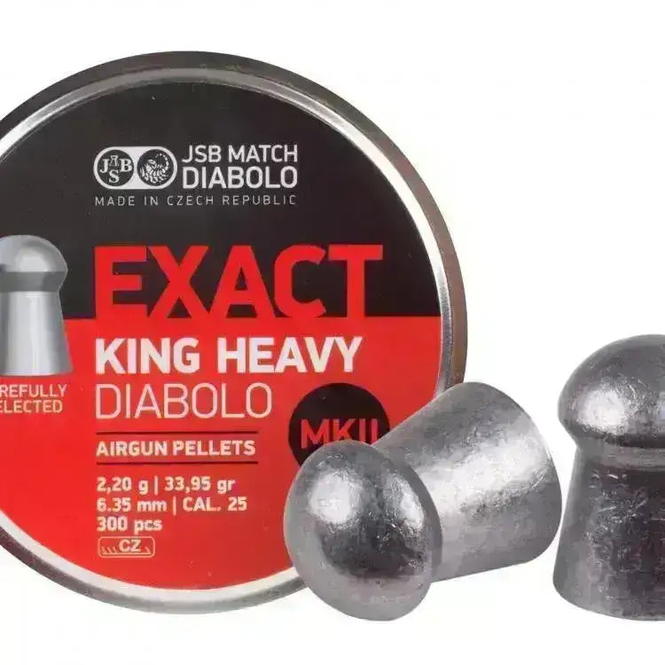 JSB Exact King Heavy MKII - 6.35mm - 300stk - Game-On.no