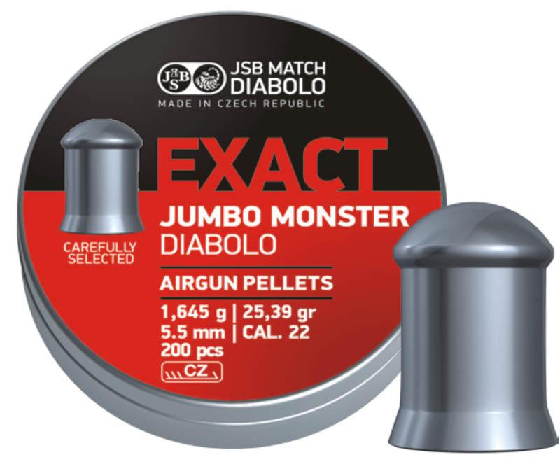 JSB Jumbo Exact Monster - 5.52mm - 200stk - Game-On.no