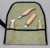 Karveskurd Knivett med 4stk Kniver og Etui - Game-On.no