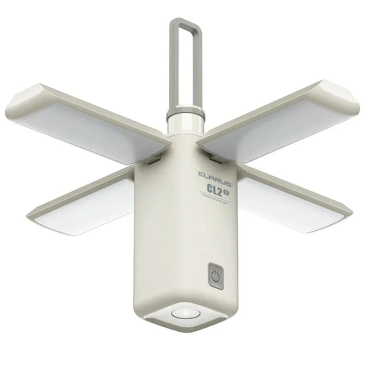 Klarus - CL2 Hvit - Oppladbar Turlykt med Oppheng - 750 Lumen - Game-On.no