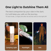 Klarus - CL2 Hvit - Oppladbar Turlykt med Oppheng - 750 Lumen - Game-On.no