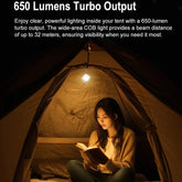 Klarus - CL5 Svart - Oppladbar Tur og Lommelykt - 650 Lumen - Game-On.no