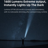 Klarus - XT12GT Pro - Solid IPX8 Taktisk Lommelykt - 1600 Lumen - Game-On.no