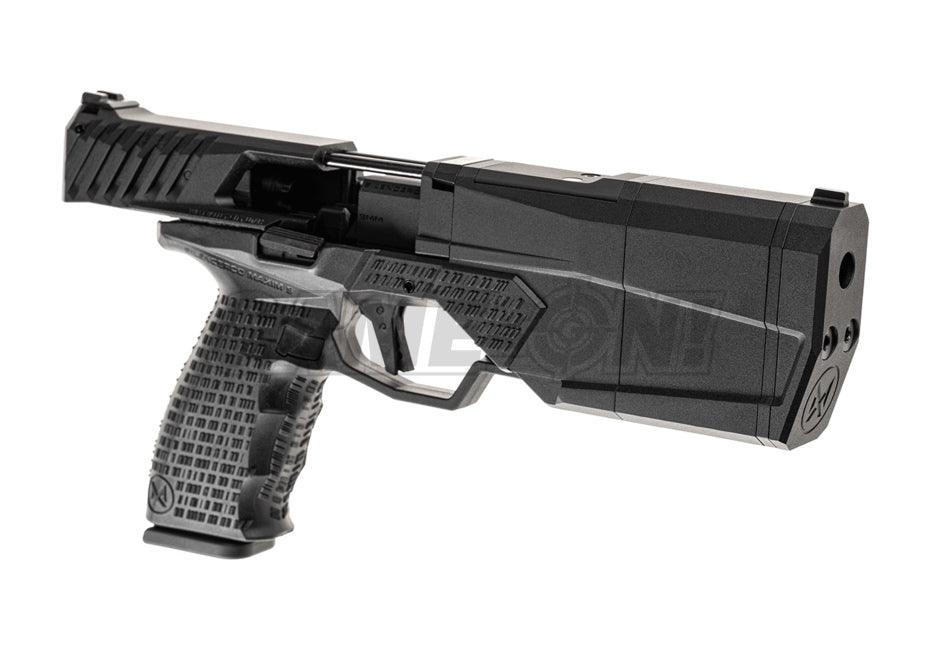 Krytac - SilencerCo Maxim 9 6mm Softgunpistol med Blowback - Game-On.no