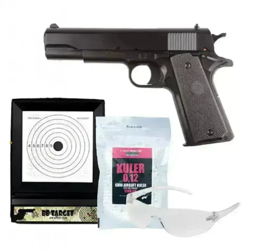 KWC - 1911 Airsoft Springer - Full Pakke - Game-On.no