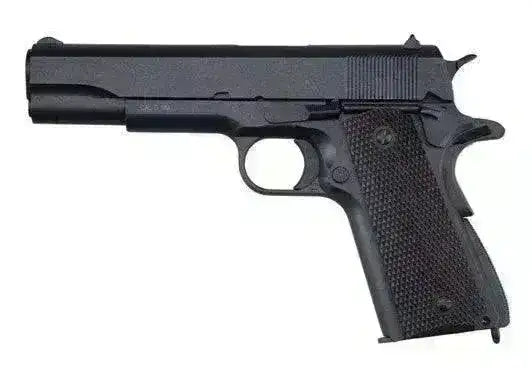 KWC - 1911 Co2 drevet Softgun med Blowback - Svart – Game-On.no