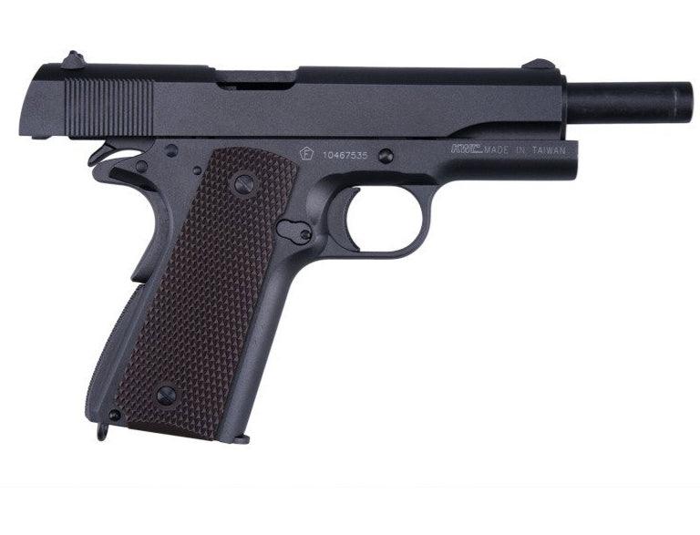 KWC - 1911 Co2 drevet Softgun med Blowback - Svart - Game-On.no