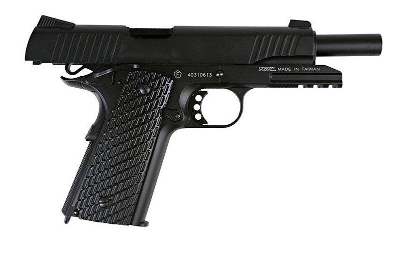 KWC - 1911 TAC CO2 Drevet Softgunpistol med Blowback - Svart - Game-On.no