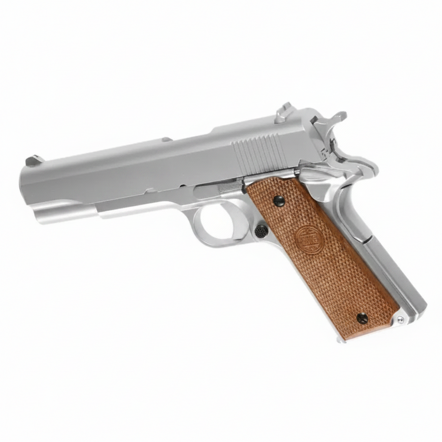 KWC - M1911 Silver Springer Pistol - Game-On.no