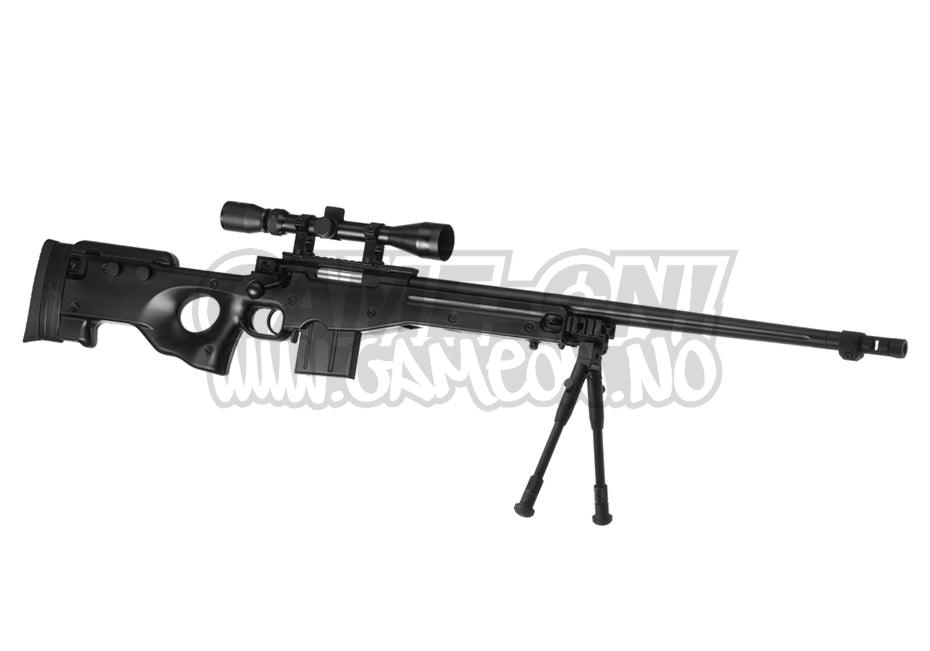 L96 AWP Softgun - Oppgradert Sniper Rifle Set - Svart - Game-On.no