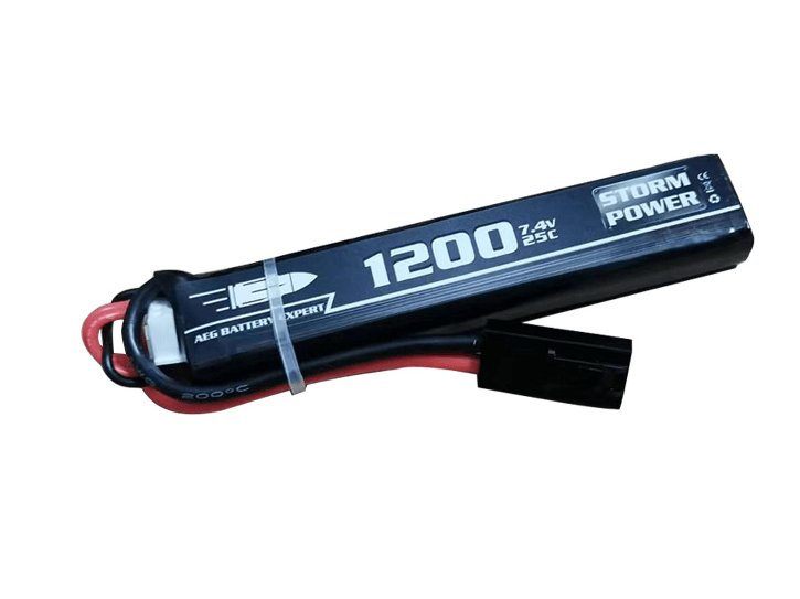 Li-Po 7.4V GEN2 Batteri - 1200mAh 25C - PDW Stock Tube - Game-On.no