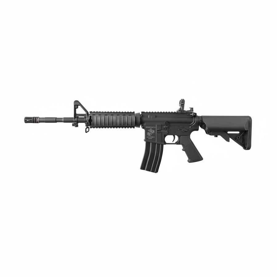 LT-04 - M4 RIS Elektrisk Softgun Rifle V2 - Svart (PAKKE) - Game-On.no