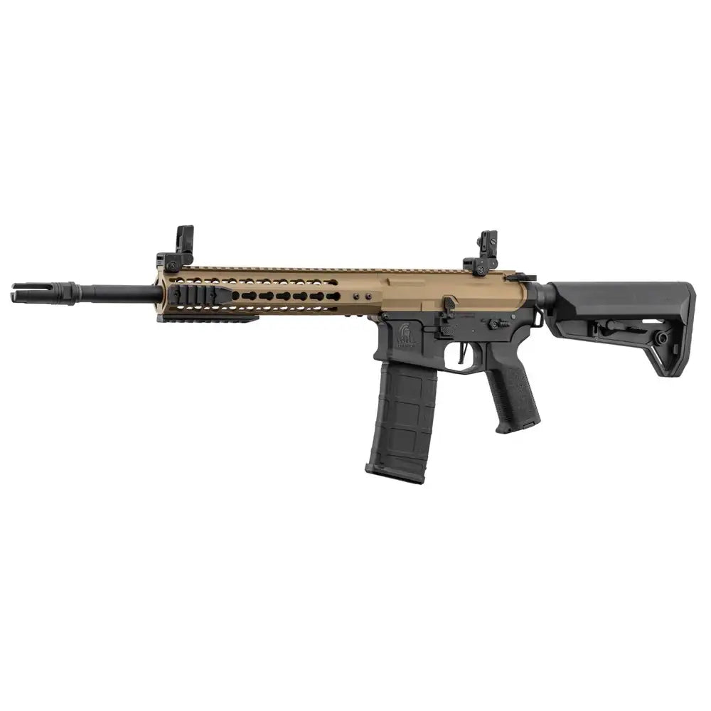 LT-19 - M4 Keymod Elektrisk Softgun Rifle V2 - Tan/Svart (PAKKE) - Game-On.no