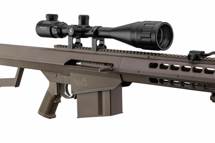 LT - Barrett M82 Sniper PAKKE Fjærdrevet Softgun - TAN - Game-On.no