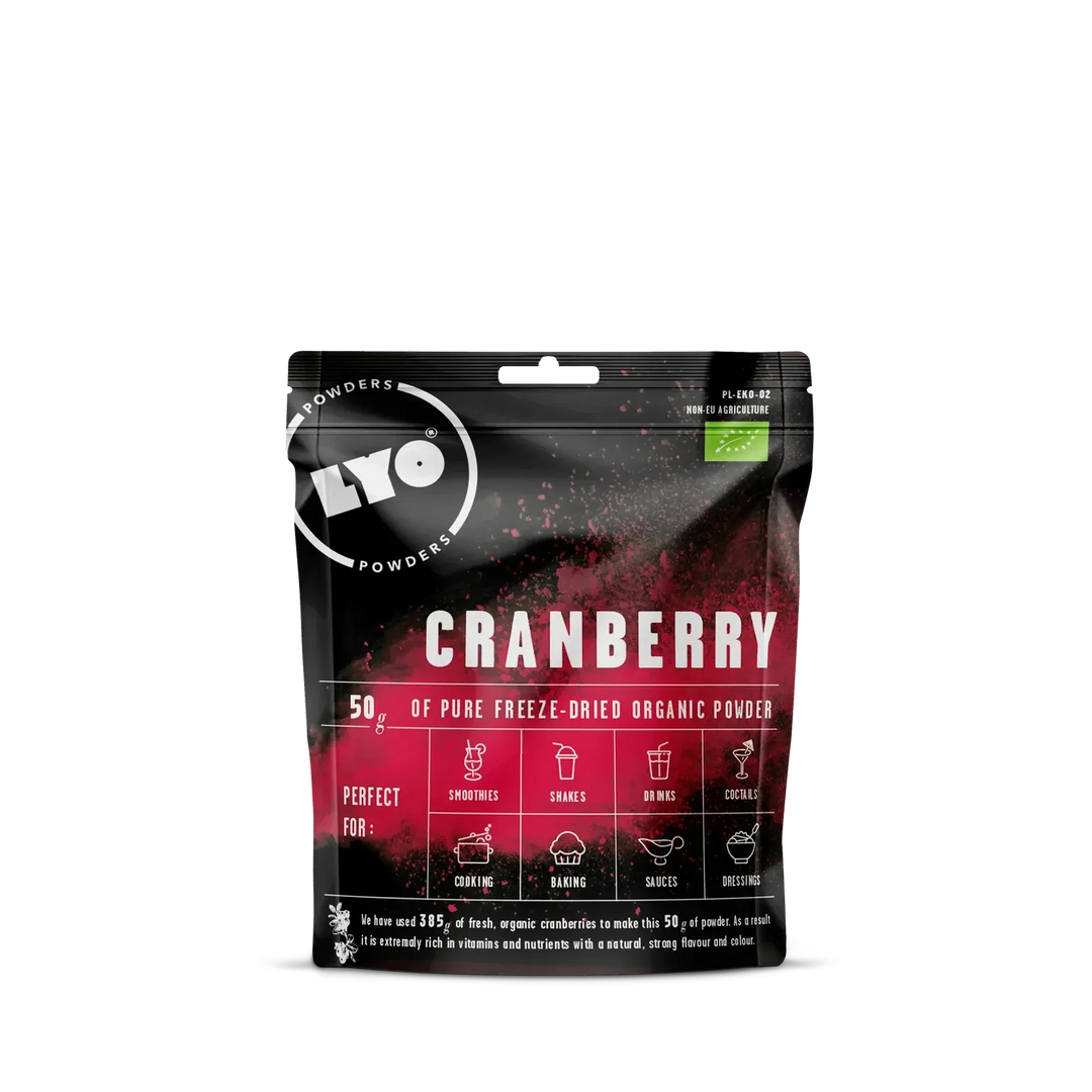 LYOFOOD Økologisk Tranebærpulver – Superfrukt for smoothie og grøt - Game-On.no