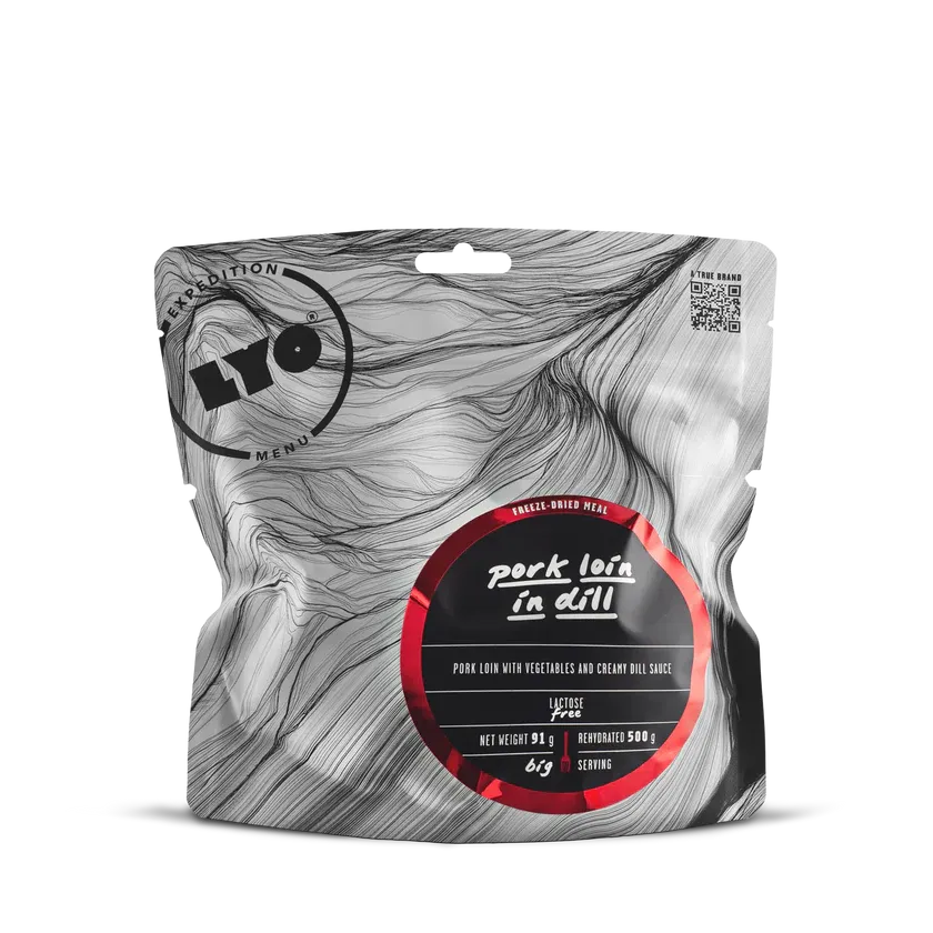 LYOFOOD Svinefilet i dillsaus – Kraftig middag med naturlige ingredienser - Game-On.no