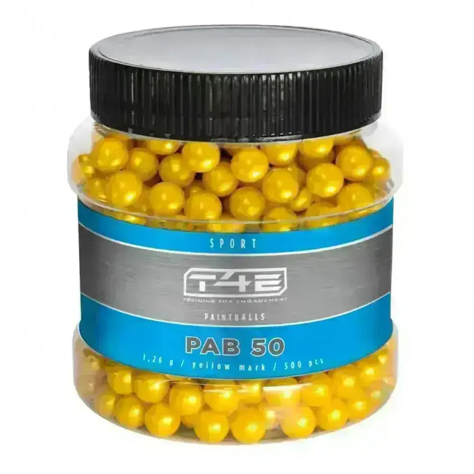 Malingskuler til T4E - .50CAL - 500stk - Gul - Game-On.no