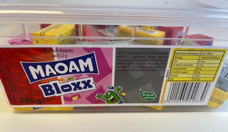 Maoam Bloxx Godteri - Boks 880g / 44stk - Game-On.no