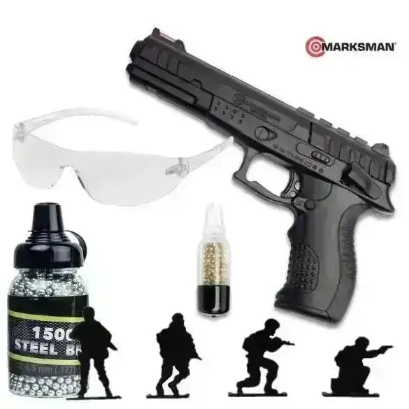 Marksman 1018 Fjærdrevet 4.5mm BB Luftpistol - PAKKE - Game-On.no