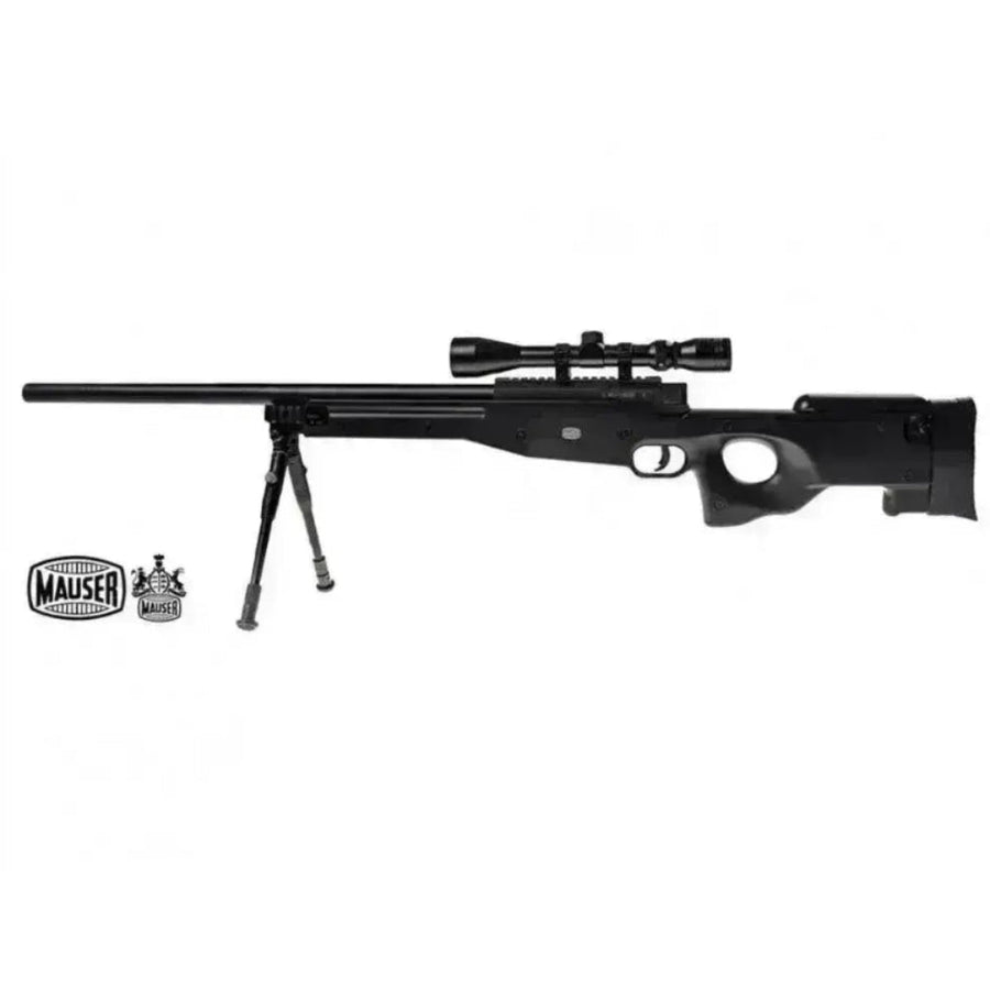 Mauser SR Fjærdrevet Softgun Sniper - Svart - Game-On.no