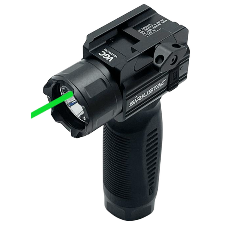 Frontgrep med Grønn Laser og Lykt (2000 Lumen) - 21mm Rail