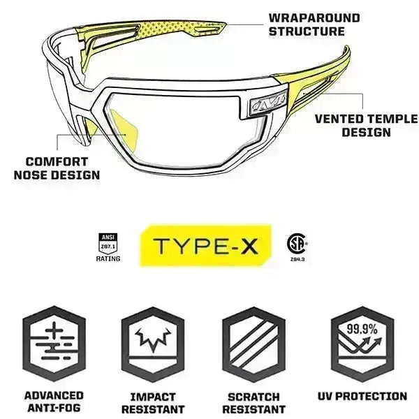 Mechanix - Type X - Beskyttelsesbriller - Game-On.no
